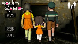 Playing as SQUID DOLL vs BALLERINA CAPPUCCINA vs TUNG TUNG SAHUR vs Team FAMILY in Granny House screenshot 3