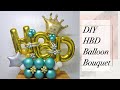 DIY HBD Green Gold White Balloon Bouquet / Balloon Bouquet Tutorial /Balloon Idea