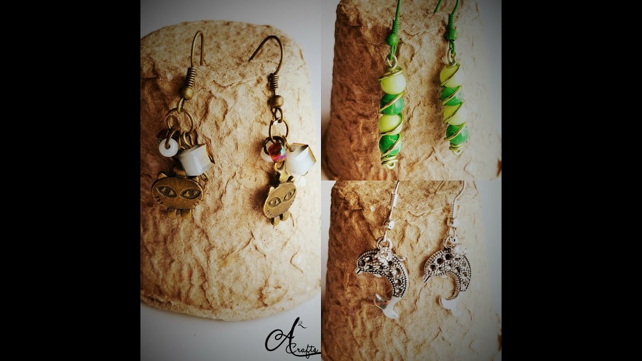 Diy #Pendientes fáciles. Tres estilos.  Es.pandahall.com