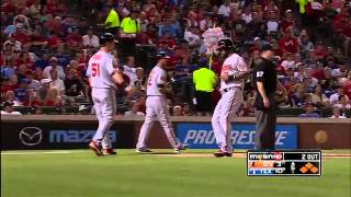 2012/08/22 Markakis' two-run triple