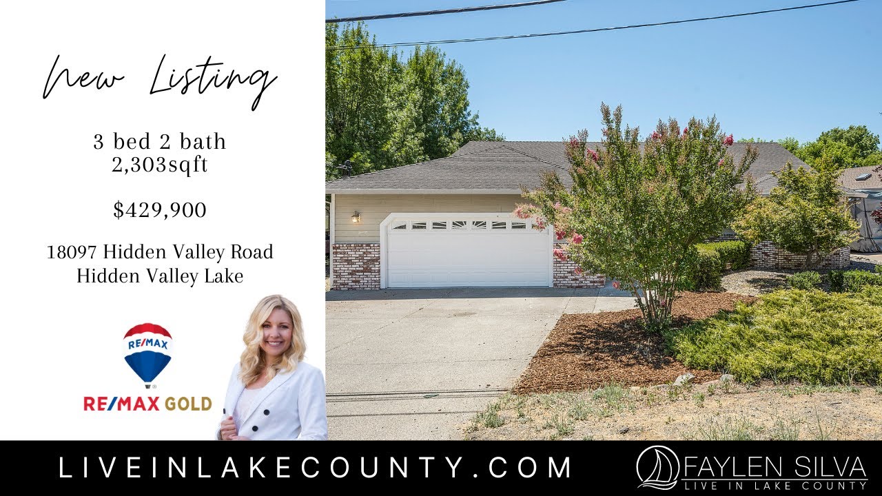 Hidden Valley Lake, California Lake County, CA Home For Sale YouTube