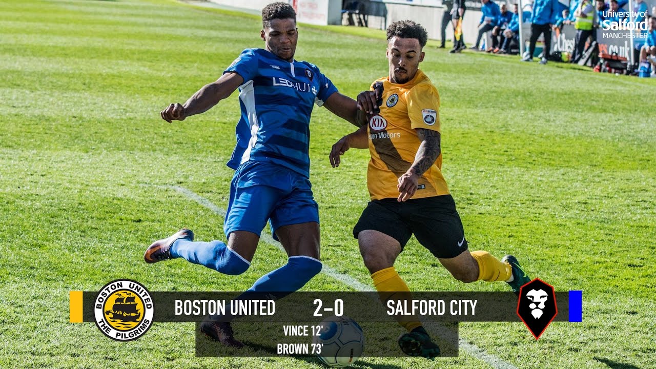 national league volley Boston United 2-0 Salford City - National League North 25/03