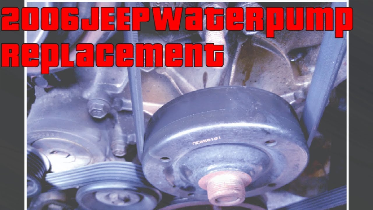 Jeep water pump replacement YouTube