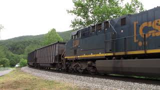 Empty CSX coal train heading up the Poor Fork Branch near Totz, KY