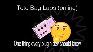 One Thing Every Plugin Developer Should Know.