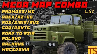 Mega 31 Maps Combo for ETS2 1.47 – with Promods, Roex, ROS, Poland, EAA and more – Tutorial