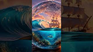 Crystal Ball ASMR 🔮 Underwater Ocean Sounds #shorts