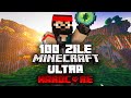 Am Supravietuit 100 Zile pe Minecraft Ultra Hardcore! [Amplified World]