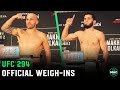 UFC 294: Official Weigh-Ins