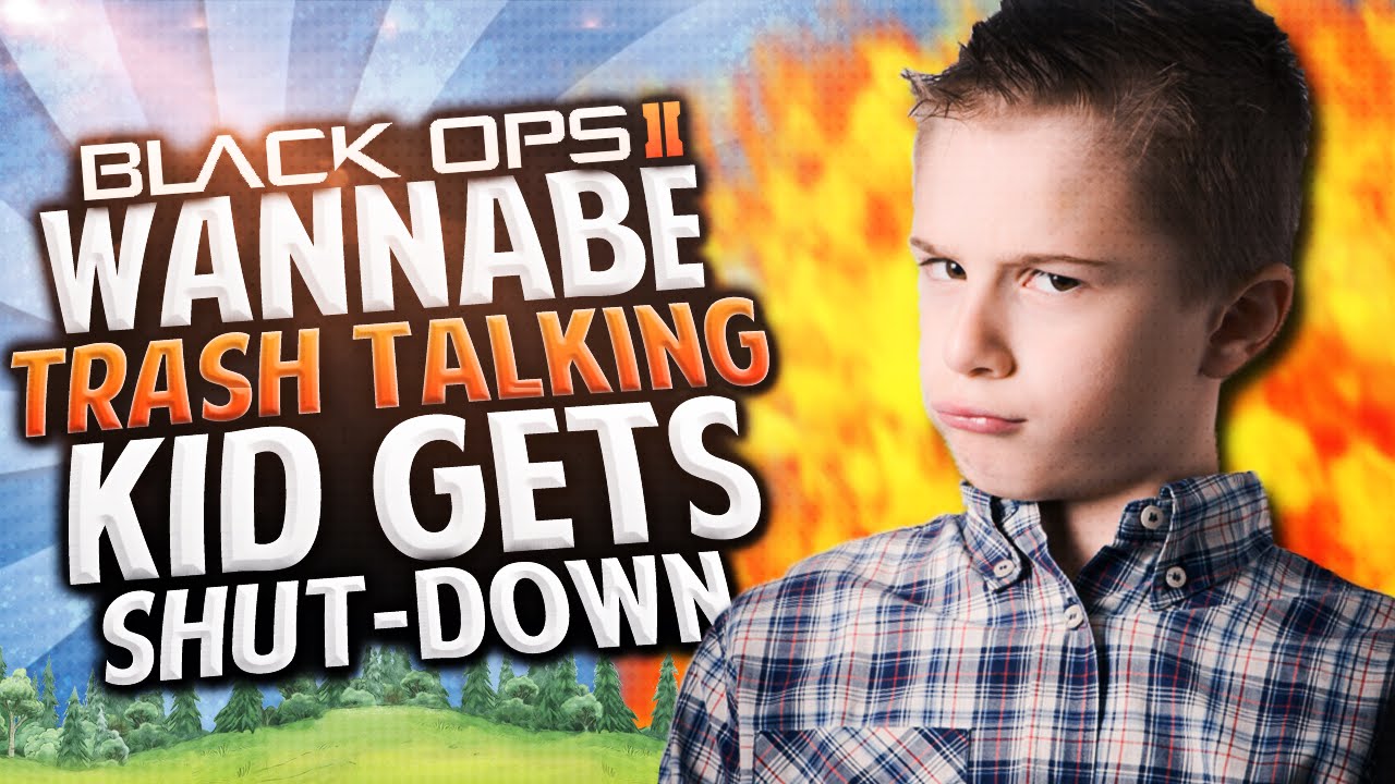 COD BO2 - WANNABE TRASH TALKING KID GETS SHUTDOWN!! (Black Ops 2 Trolling) | Whos Chaos