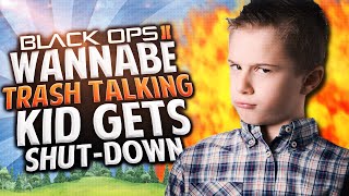Cod Bo2 - Wannabe Trash Talking Kid Gets Shutdown Black Ops 2 Trolling Whos Chaos