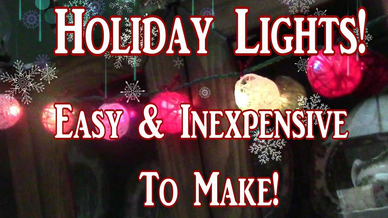 Fun & Easy To Make, Holiday Lights! YouTube
