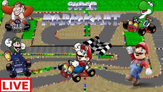 Super Mario Kart (SNES) Live Stream Part 1 Is Like Back in the Classic Mario Kart Game Days