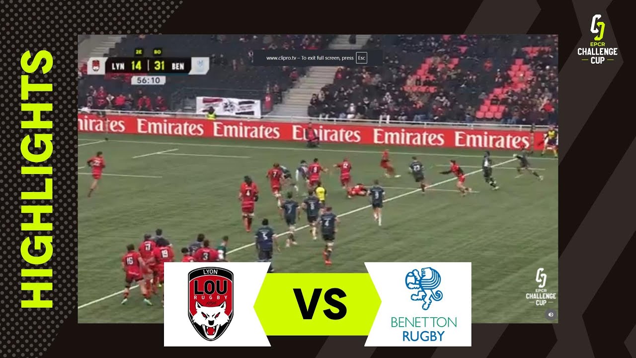 Tries From Everywhere | Lyon O.U. v Benetton Rugby | EPCR Challenge Cup Extended Highlights