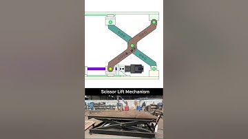 Scissor Lift Mechanism #3ddesign  #mechanism #machine #mechanical #mechanic #engineering #solidworks
