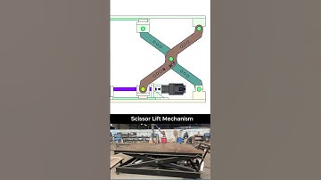 Scissor Lift Mechanism #3ddesign  #mechanism #machine #mechanical #mechanic #engineering #solidworks