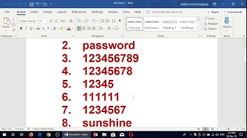 25 Most used passwords of 2018 or 25 bad passwords to use