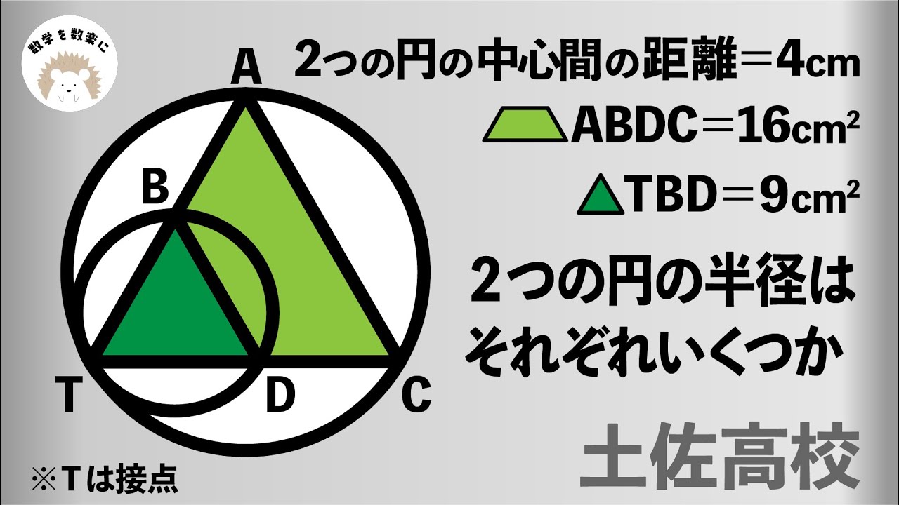 ２つの円　土佐高校