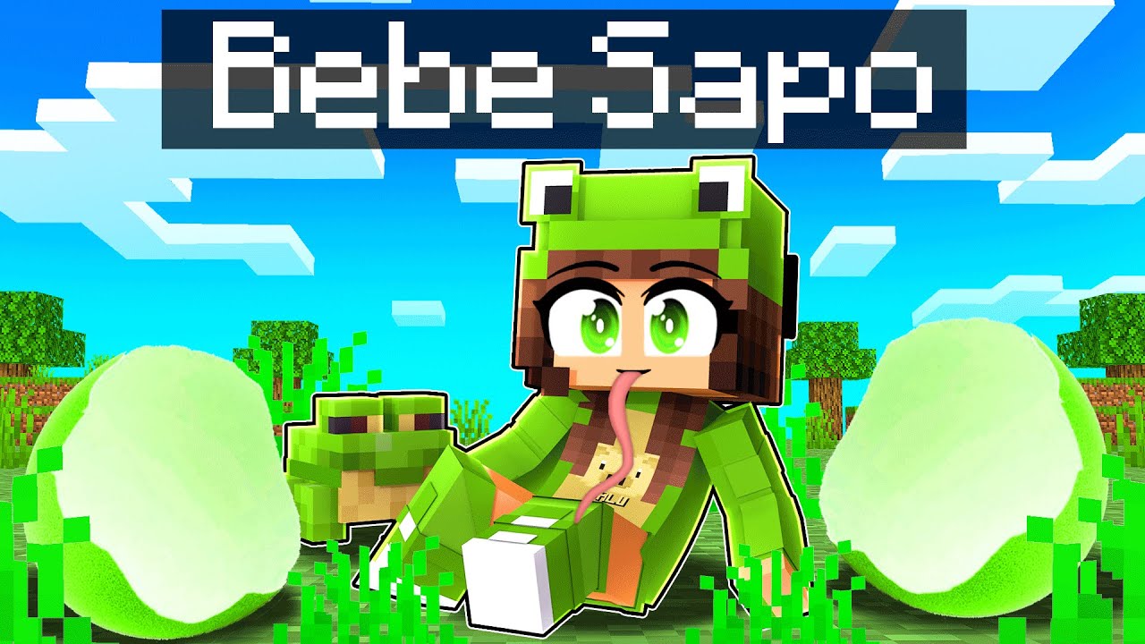 NASCI como BEBÊ SAPO no Minecraft ◂Miika▸