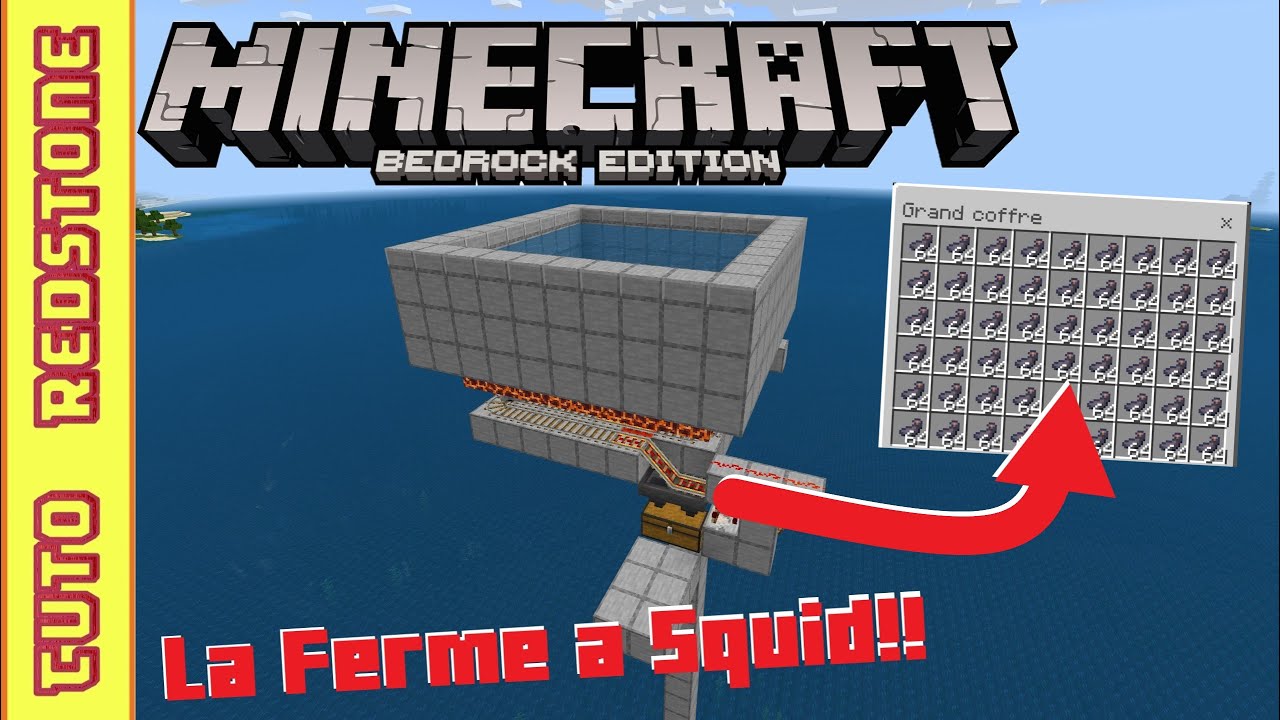 Comment fabriquer une ferme à Squid (Poulpe) : Minecraft 1.21 MCPE