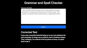 NLP Grammar Checker Web project