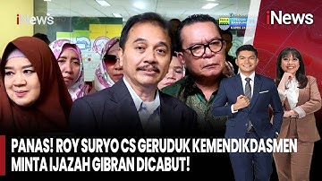 Roy Suryo Kecewa, Wamendikdasmen Ingkar Janji | Inews Siang (17/10)