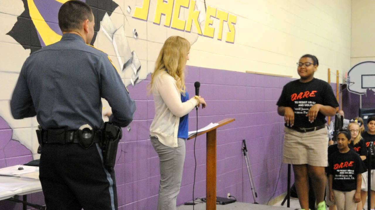 Denham Springs Elementary Spring D.A.R.E graduation 1 YouTube