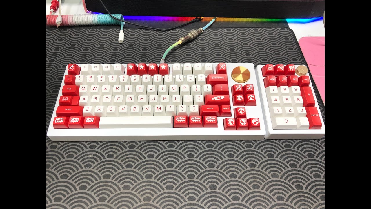 Mammoth75 Marshmallow Switch Keyboard ASMR YouTube