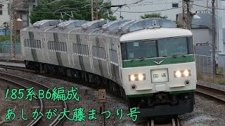 185系 臨時特急 あしかが大藤まつり号 撮影記 (185系 B6 宮ｵｵ)