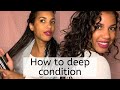 How to Deep Condition Curly Hair | Curly Girl Method