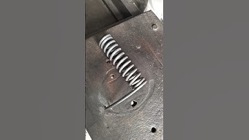 Machine Made Power Compression Spring | Heavy Duty Spring Making Process #springmanufacturing #diys