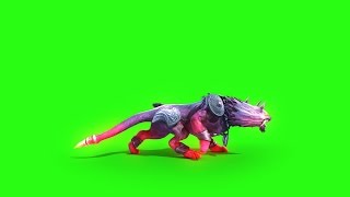 Green Screen Mythological Wolf Monster with Two Heads - Footage PixelBoom