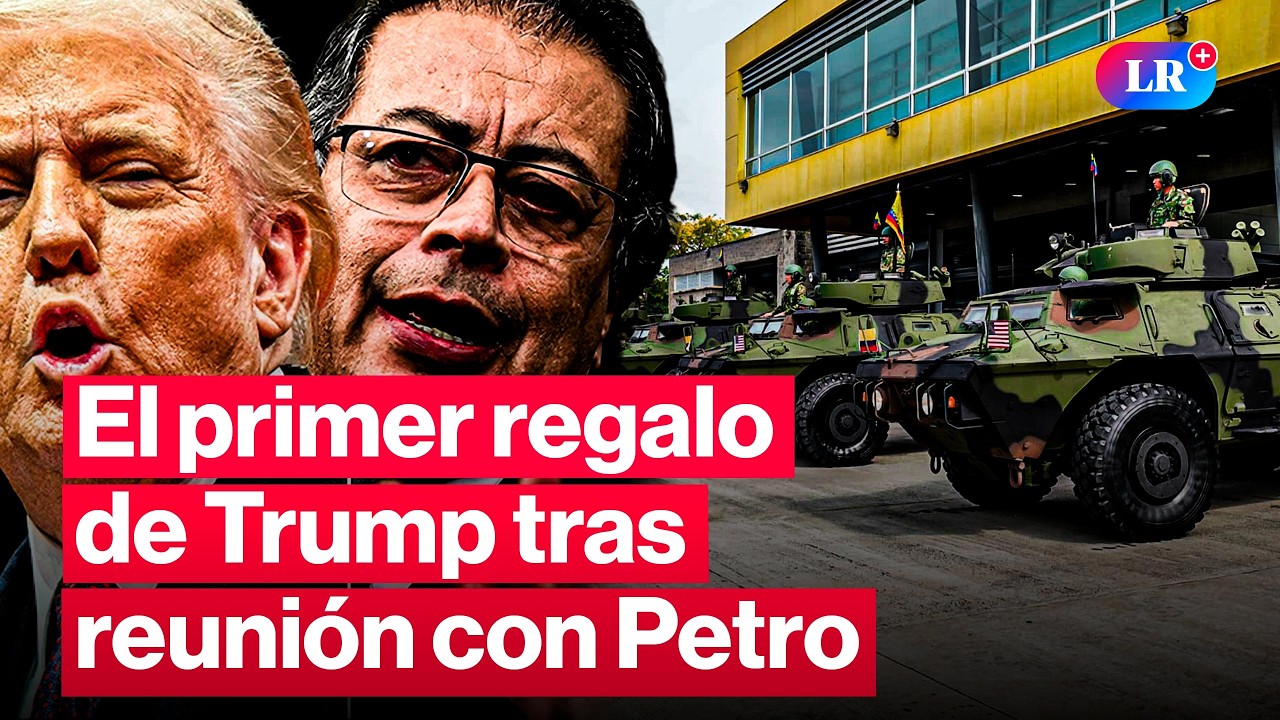 ¡TRUMP coopera con PETRO! Le envía vehículos blindados a Colombia | 