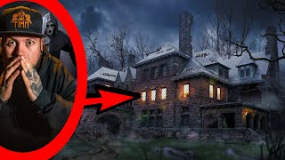 OVERNIGHT in HAUNTED MANOR | MONK GHOST CAUGHT ON CAMERA