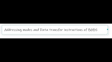 Addressing modes of 8085 microprocessor and other data transfer instructions