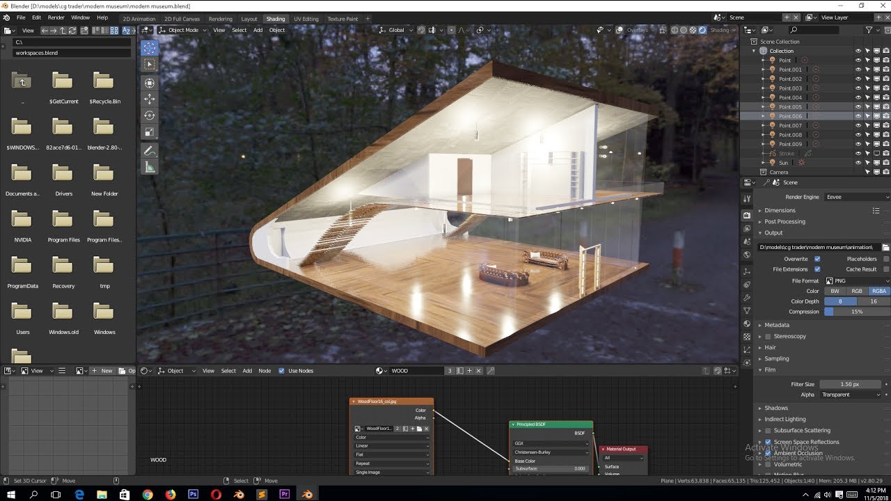 besked højde Dokument architectural visualization in blender 2.8 tutorial - YouTube