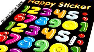 Stickers Online - Numbers Happy Sticker - ACC-009 - Dilkash Online Store