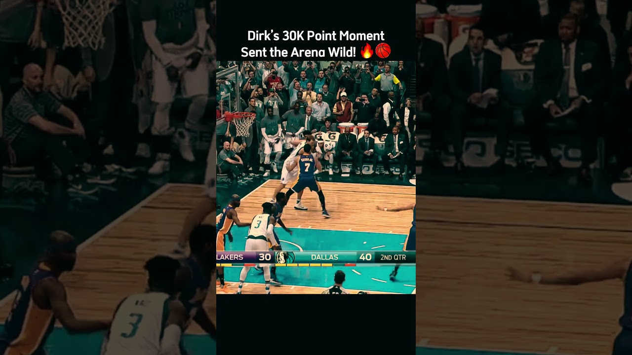 Dirk’s 30K Point Moment Sent the Arena Wild! 🔥🏀