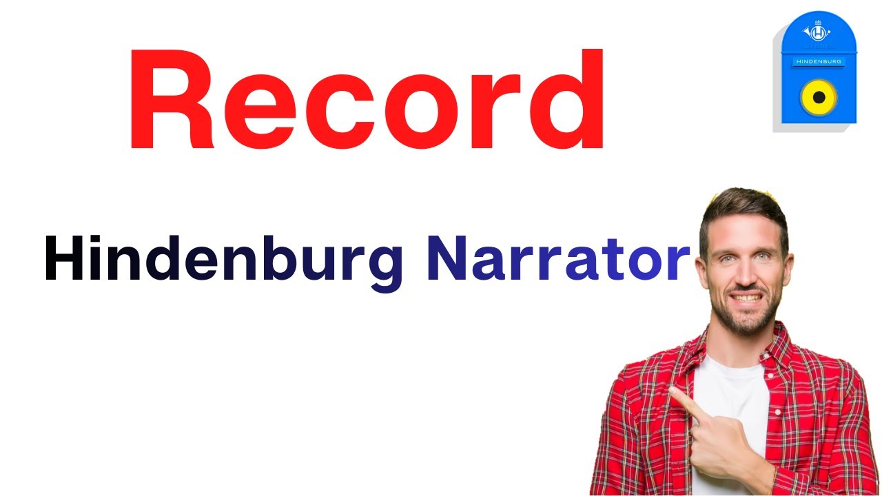 How to Record your voice in Audiobook First software Hindenburg Narrator