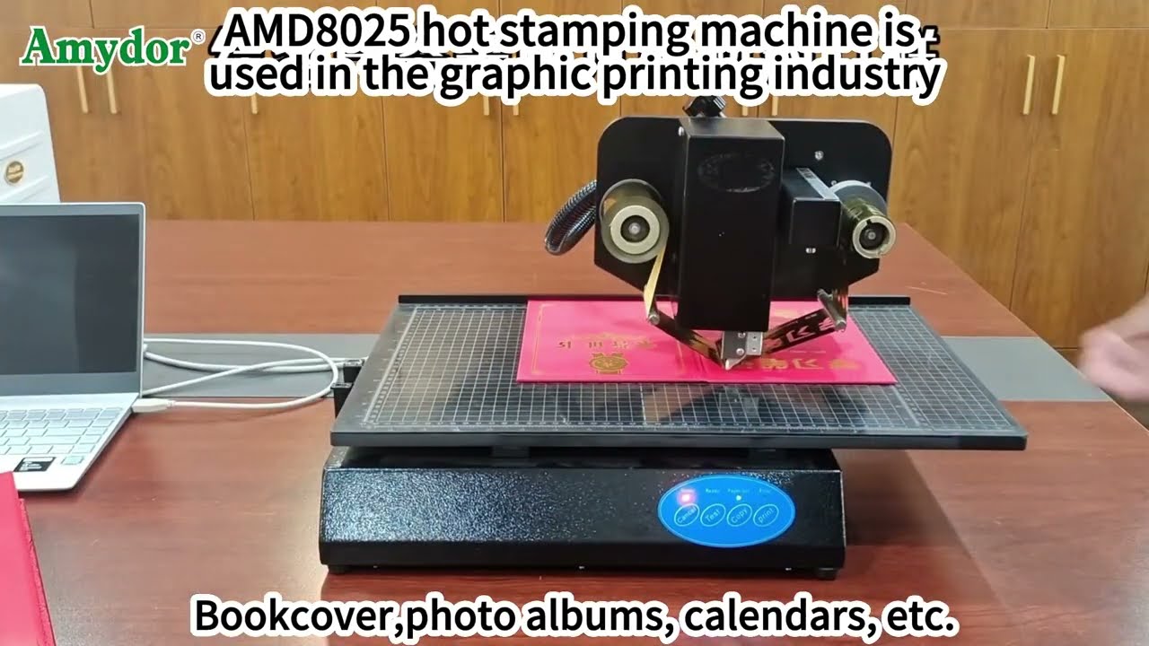 AMD8025 Hot foil printer for Notebook, Certificate and Calendar Covers