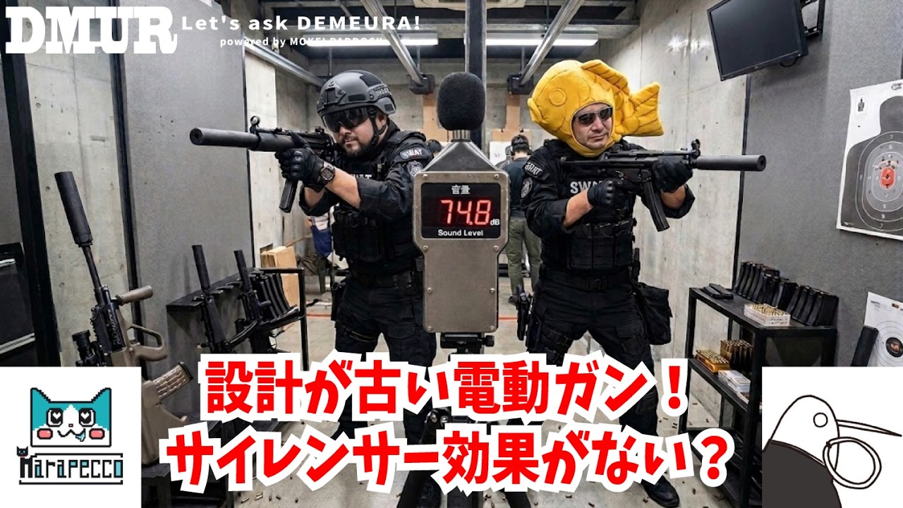 東京マルイ 電動ガン 5年前購入　サイレンサーおまけ　動作確認済 設計が古い電動ガン！ サイレンサー効果がない？【でめうらに聞きたい