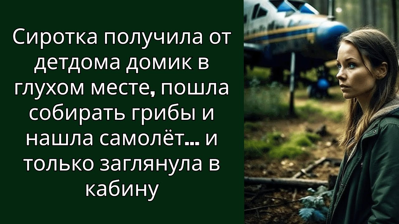 Сирота получила дом от детдома в глуши, пошла за грибами и нашла самолёт… Заглянув в кабину…