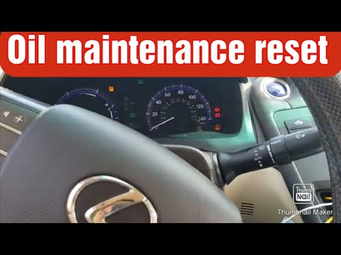 2010 lexus hs 250 oil maintenance  reset