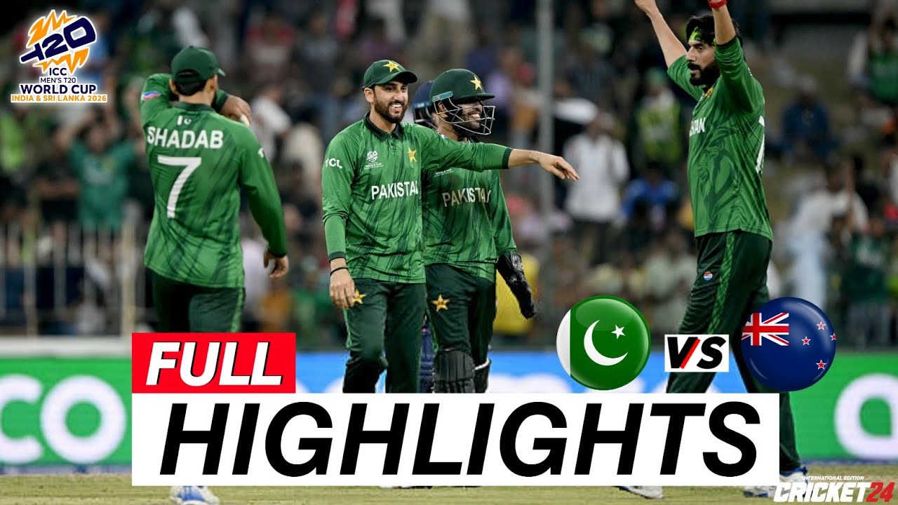 Обзор 41-го матча чемпионата мира ICC T20 2026 года между Пакистаном и Новой Зеландией | Обзор ма...