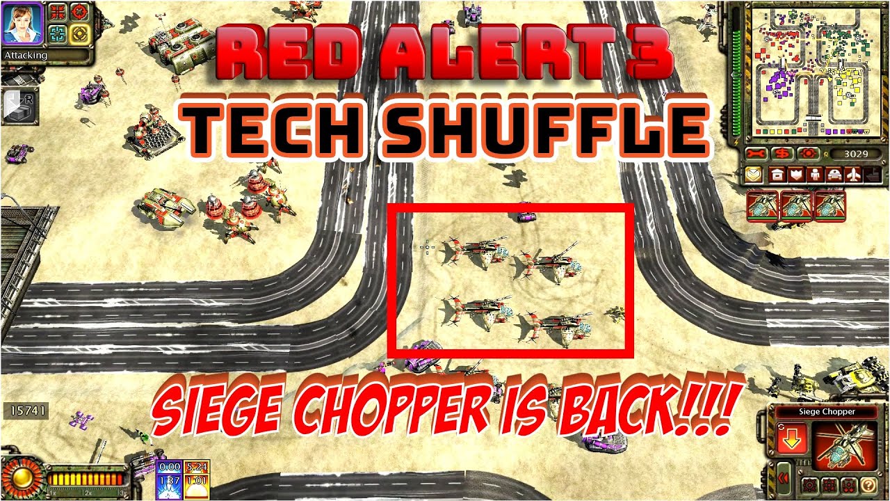 Command & Conquer Red Alert 3 Tech Shuffle MOD - Tower Defence Gameplay ...