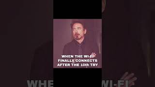 Me after finally cracking the Da Vinci code of Wi-Fi😌😒 #tech #ai #meme #funny #fyp #robertdowneyjr