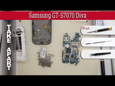 How to disassemble 📱 Samsung GT-S7070 Diva Take apart Tutorial