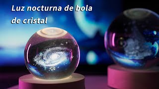 46 Luz de noche de bola de cristal lunar🌖 | 3D Crystal Ball Lamp✨🔮 screenshot 5