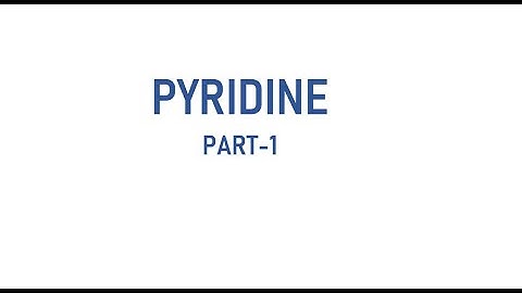 pyridine part-1