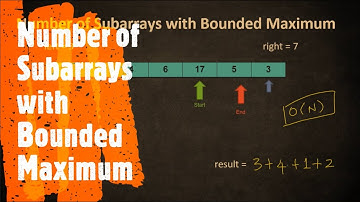 Number of Subarrays with Bounded Maximum | LeetCode 795 | Coders Camp